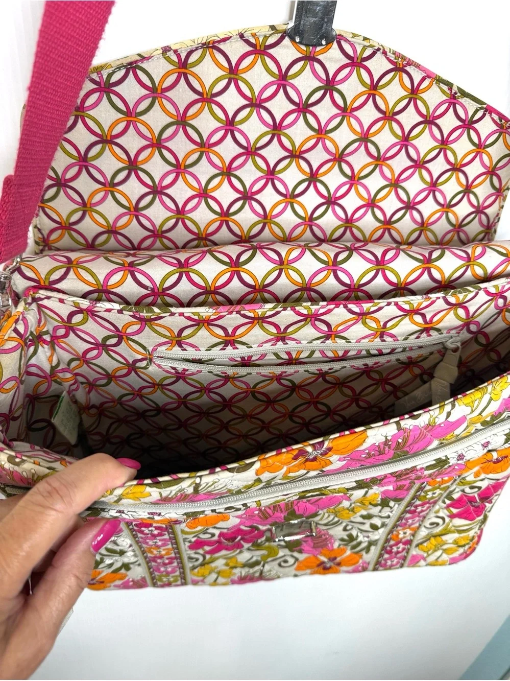Vera Bradley Tea Garden Messenger Bag